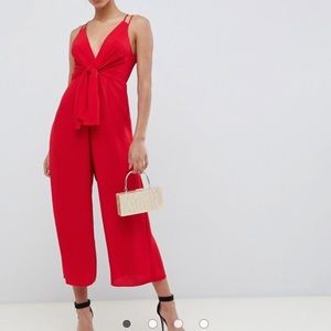 ASOS size 4 red jumpsuit